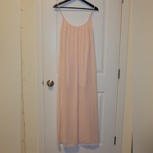 Elegant Pink Fairy Strap Dress